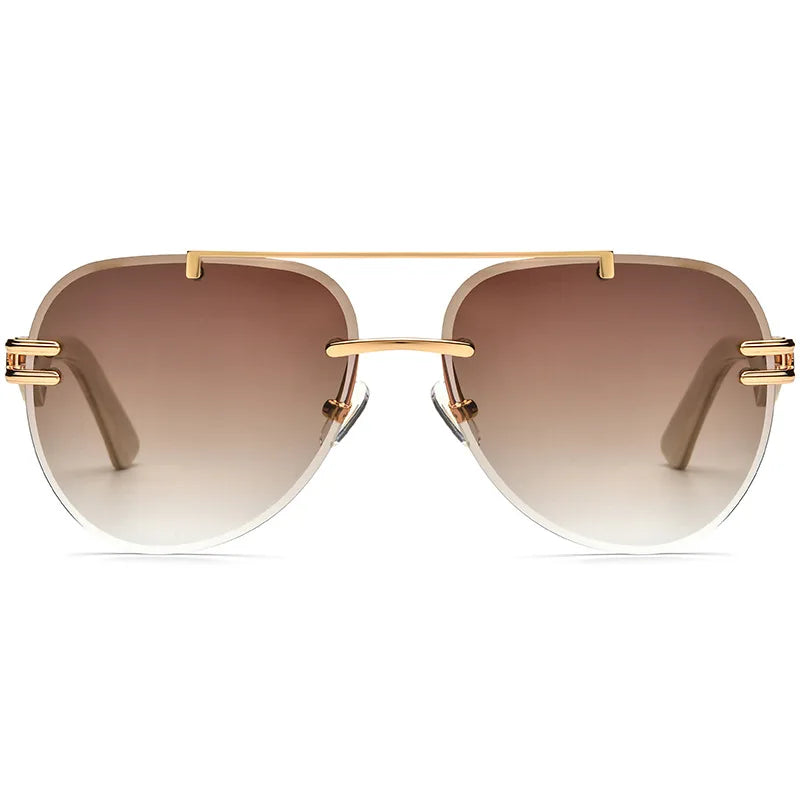 Horn-Frame UV400 Sunglasses