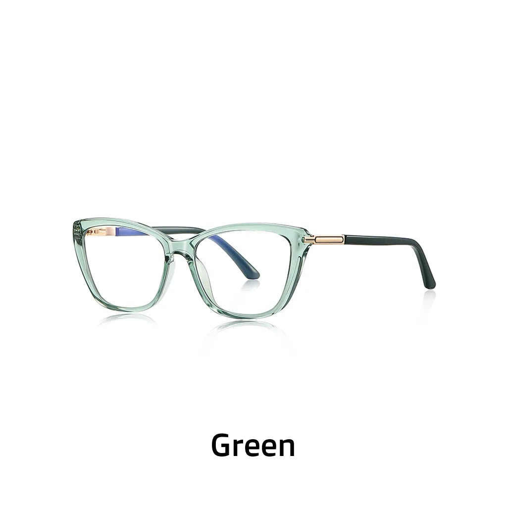 TR90 Cat Eye Eyeglasses - Anti Blue Light Prescription Frames