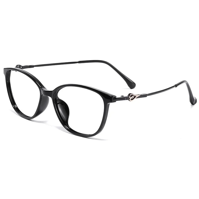Elliptical Women's Eyeglass Frame - Ultra Light Purple Optical Glasses
