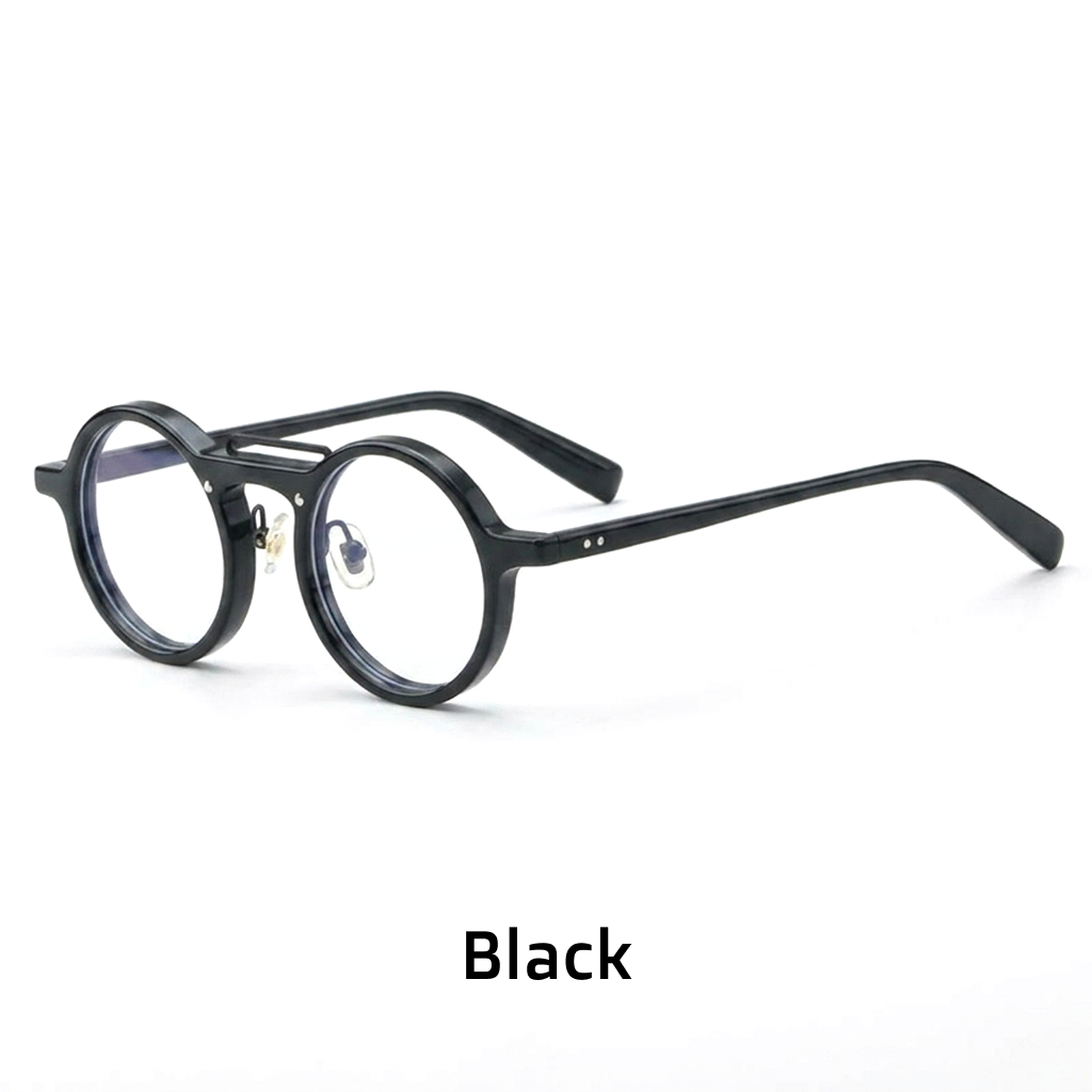 Round Acetate Optical Frames – Full Rim Prescription Glasses
