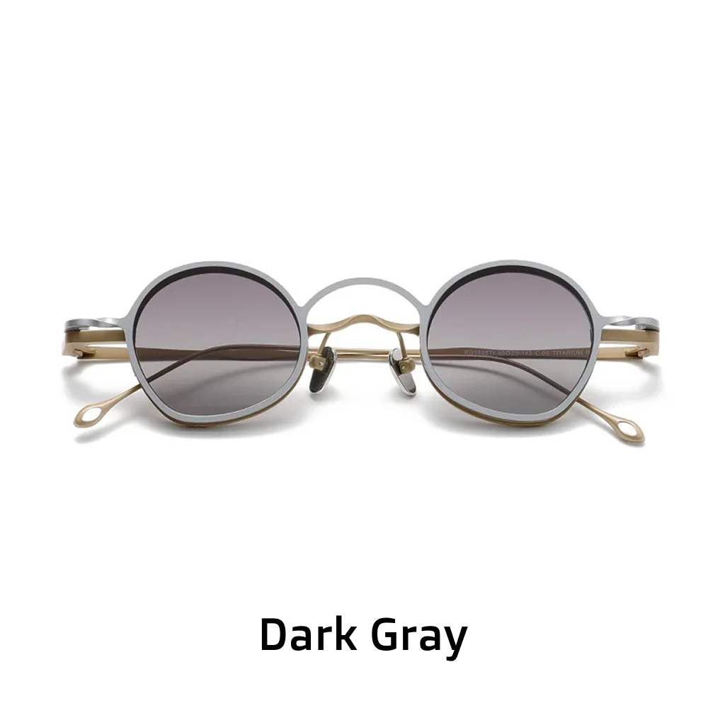 Titanium Round Magnetic Sunglasses