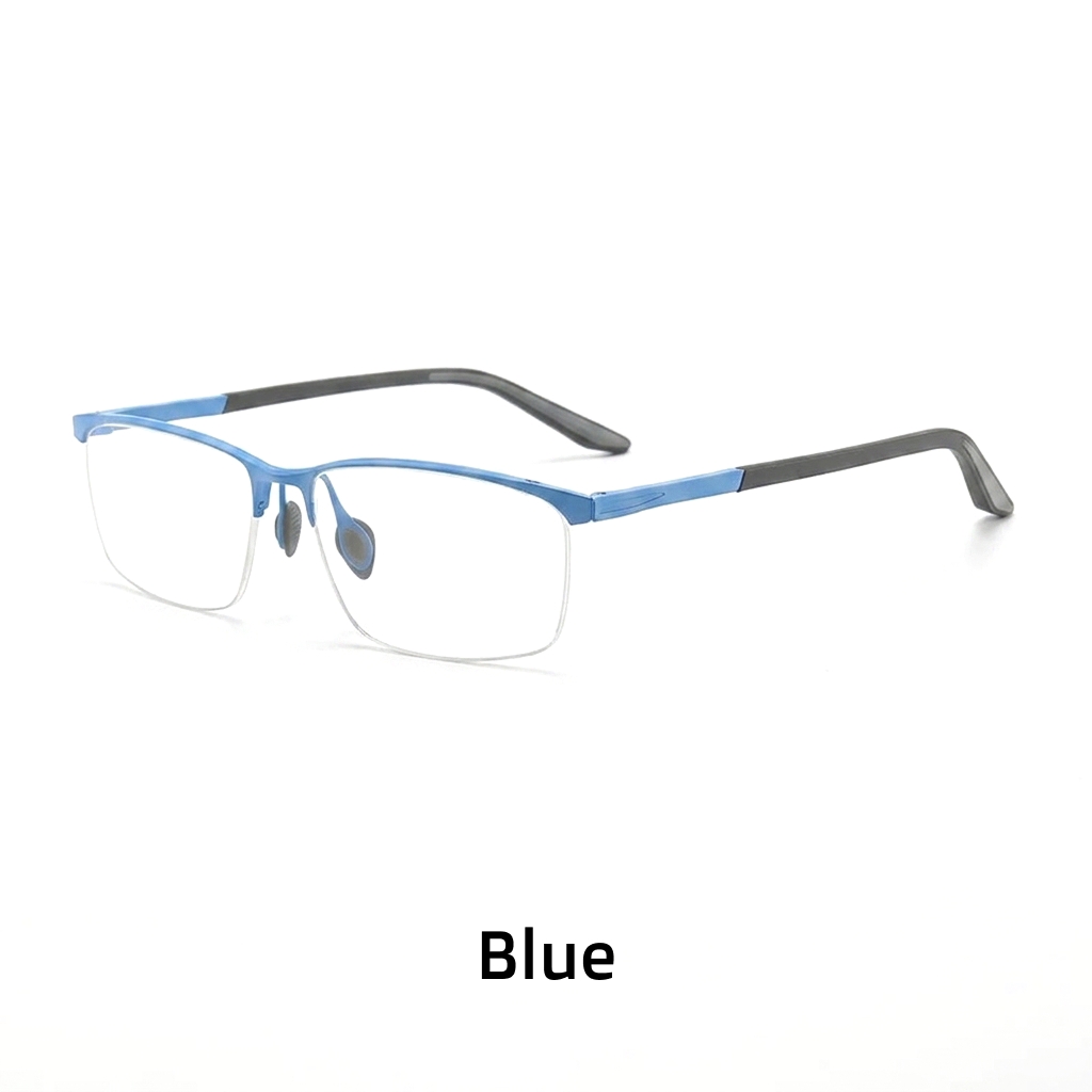 Optische Halbrahmenbrille aus Titan
