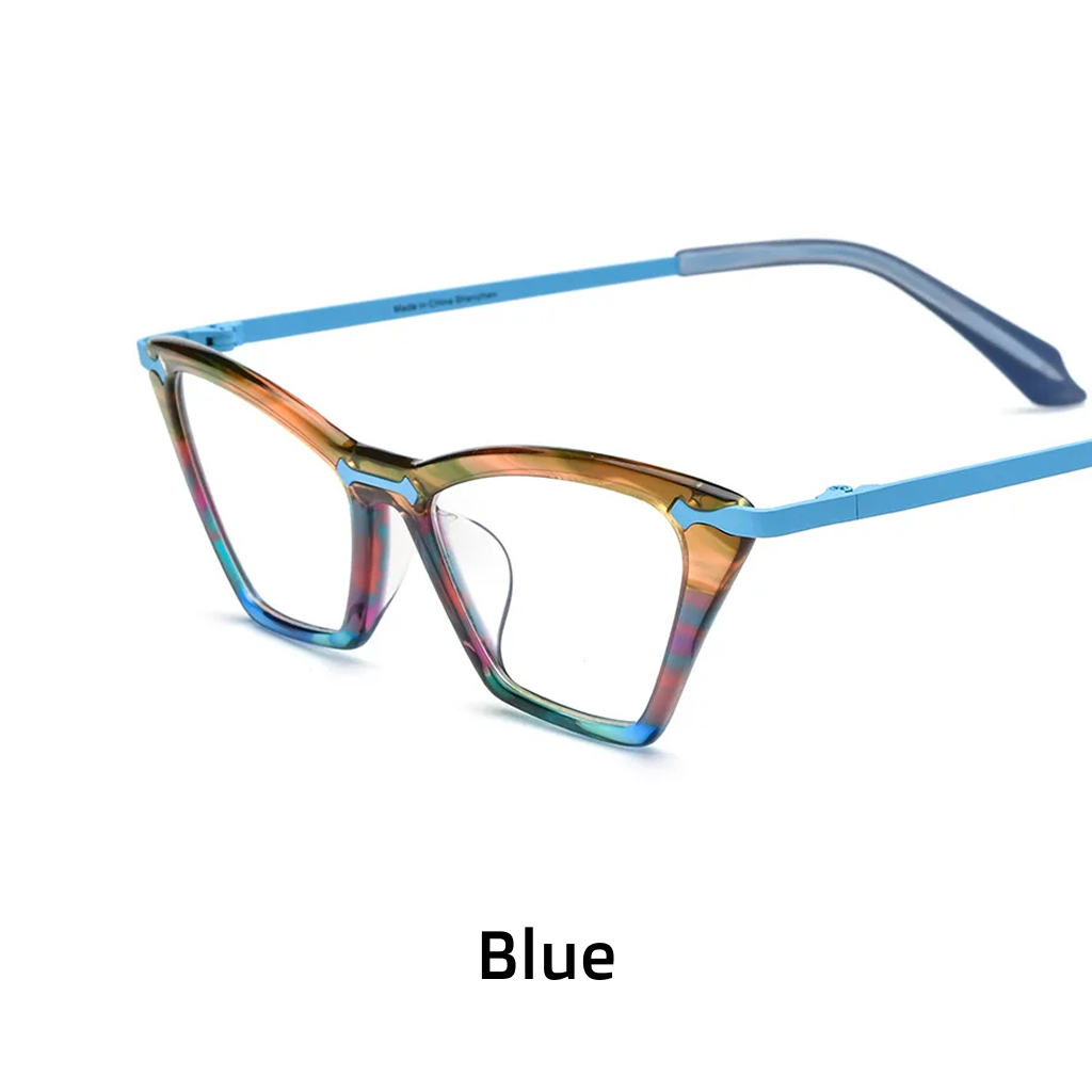 Monture de lunettes littéraires tendance de haute qualité en couleur, titane ultra-léger de niche, lunettes optiques carrées pour myopie grand visage