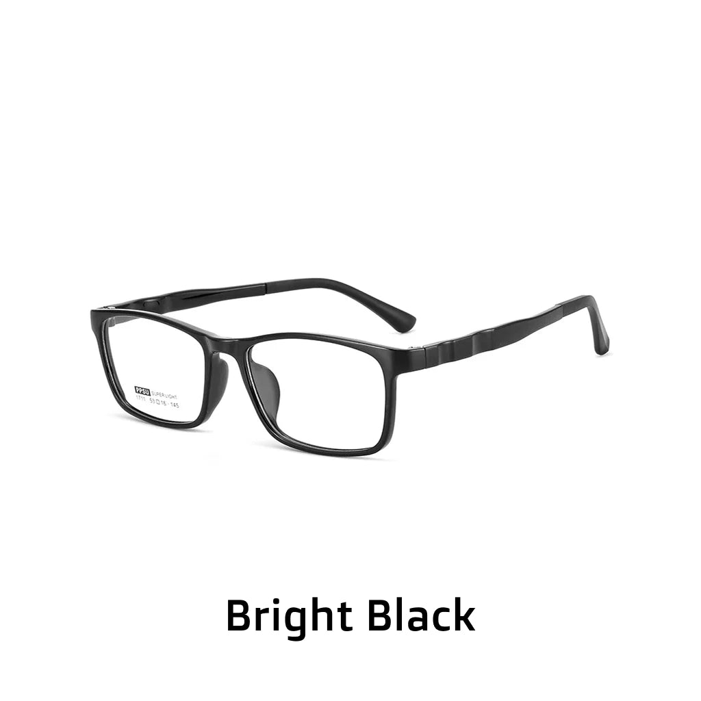 Retro Square PPSU Optical Glasses Frame - Unisex Lightweight Prescription Eyewear