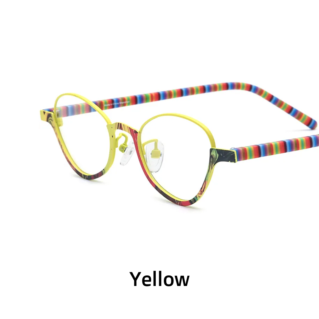 Titanium Cat Eye Optical Frames
