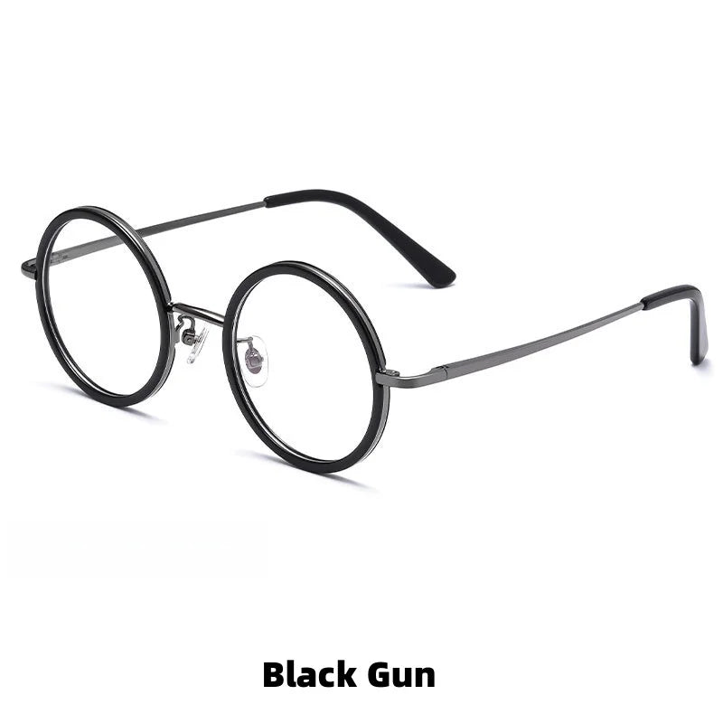Retro Round Progressive Prescription Glasses 8068