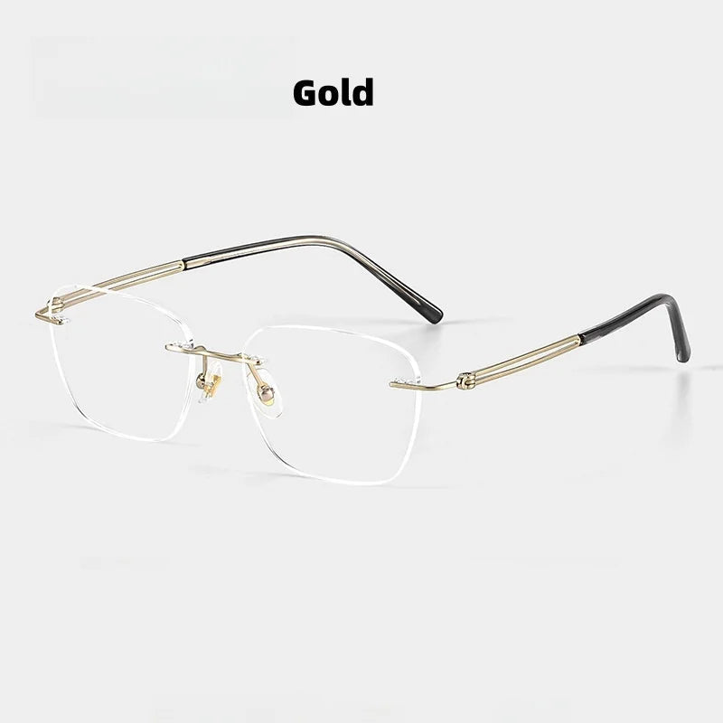 Ultra Light Titanium Frameless Eyeglasses - Unisex Optical Frames
