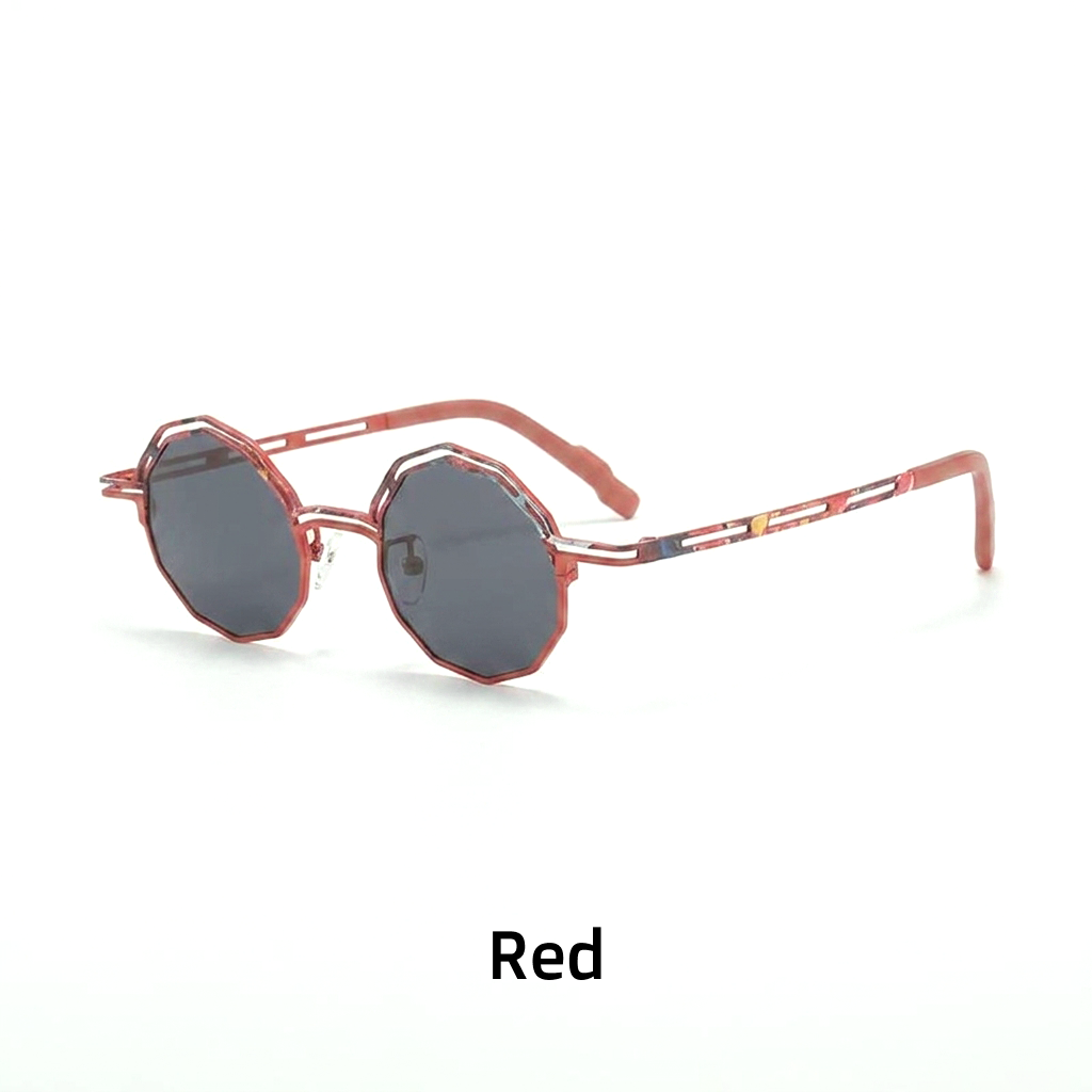 Round Polarized Sunglasses – UV400 Titanium Frame