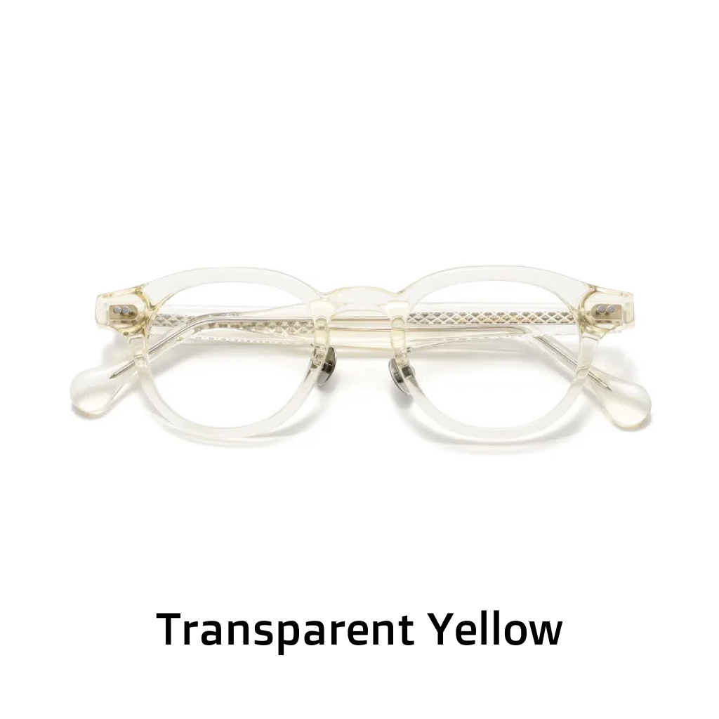 Acetate Round Optical Frames | Japanese Nose Bridge Design