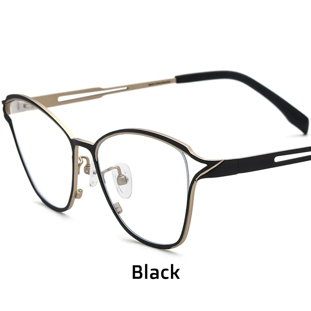 Titanium Cat Eye Optical Glasses Frame