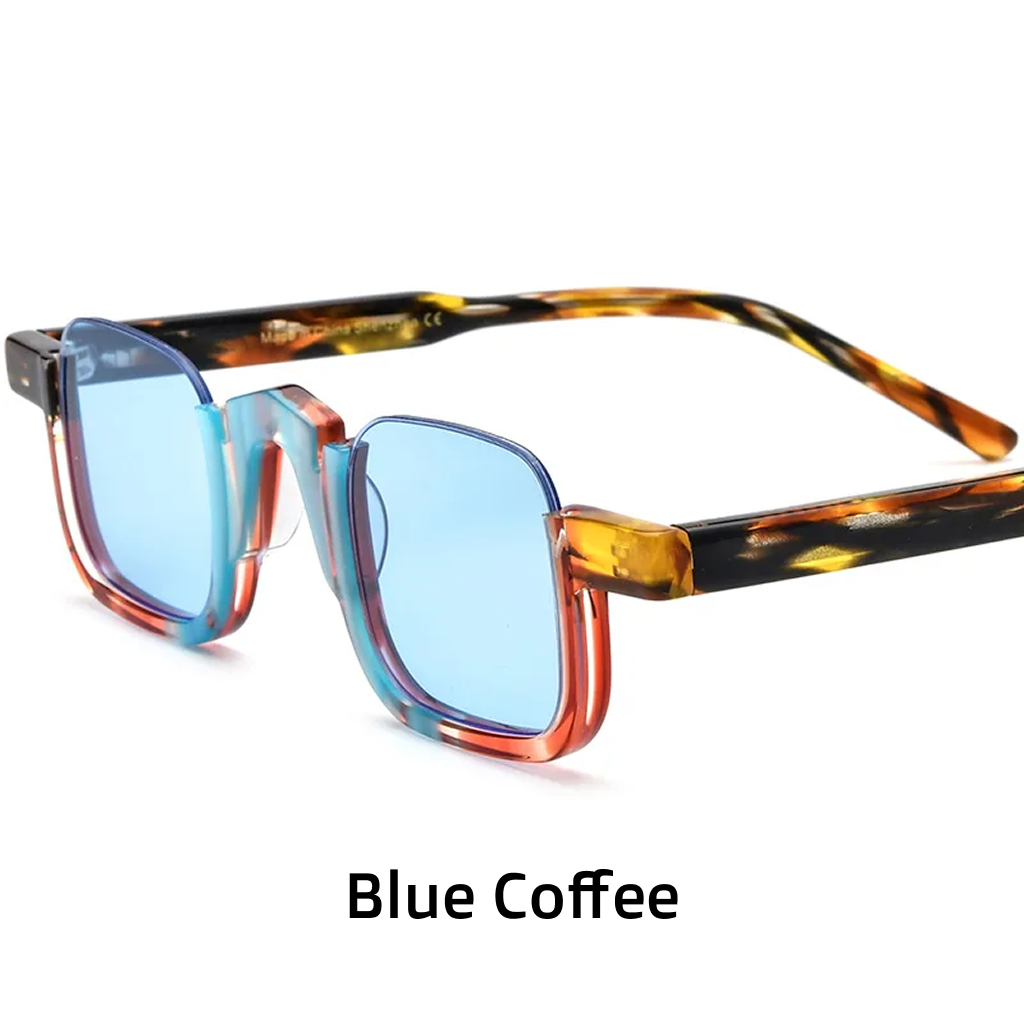 Rectangle Polarized Sunglasses – UV400 Acetate Frame