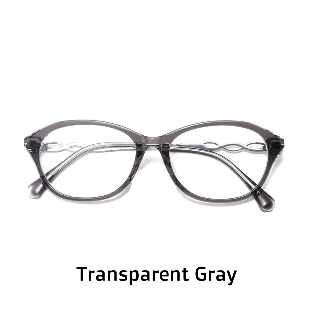 Acetate Oval Cat Eye Optical Glasses Frame