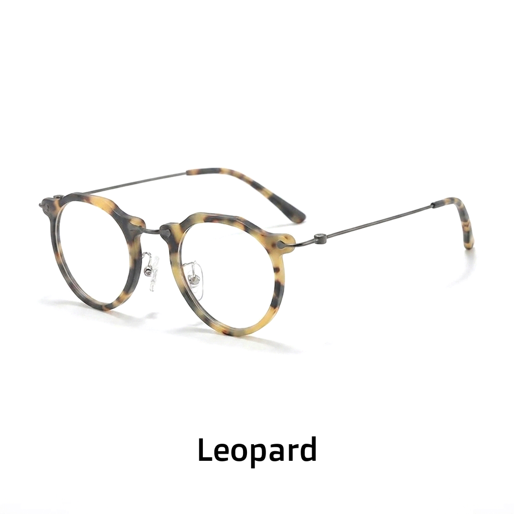 Titanium Round Optical Eyeglass Frames