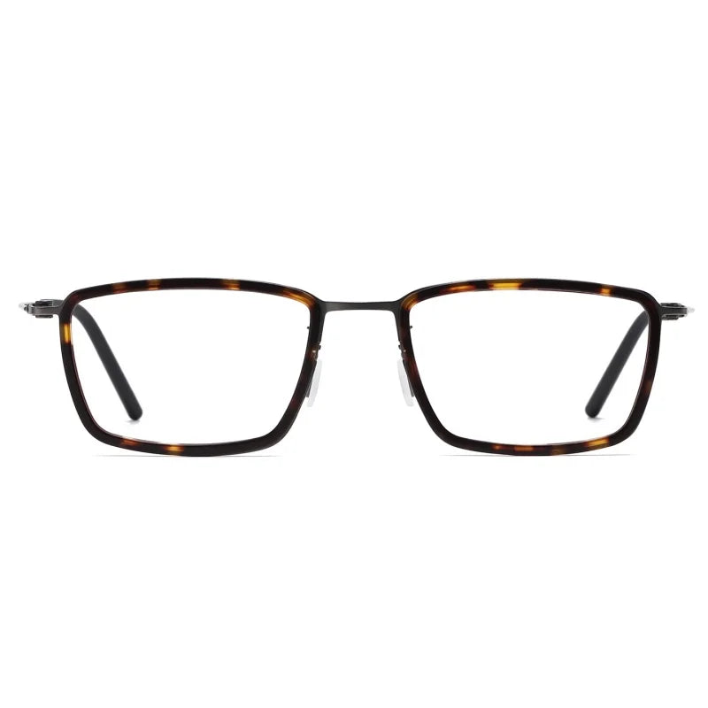 Ultra Light Titanium Eyeglass Frame - Anti Blue Light Square Optical Glasses