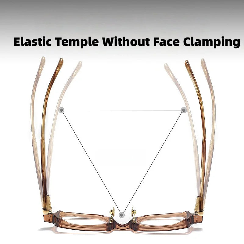 Retro Square Optical Eyeglass Frame - Unisex Prescription Glasses