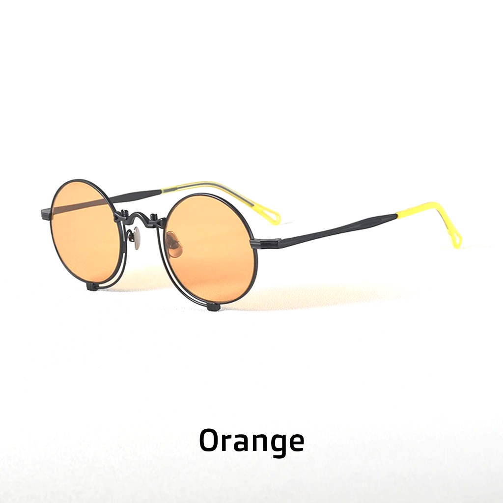 Women's Titanium Round Polarized Sunglasses UV400