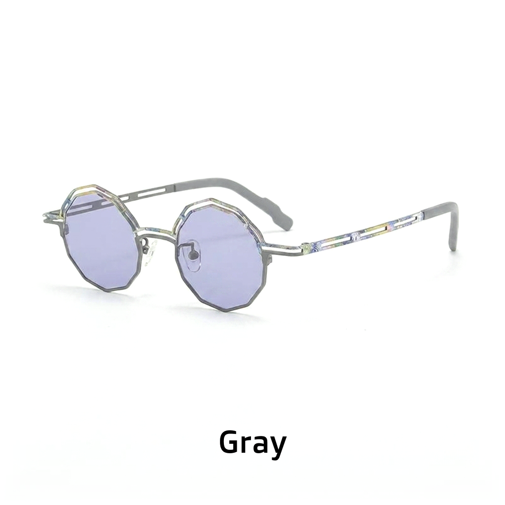 Round Polarized Sunglasses – UV400 Titanium Frame