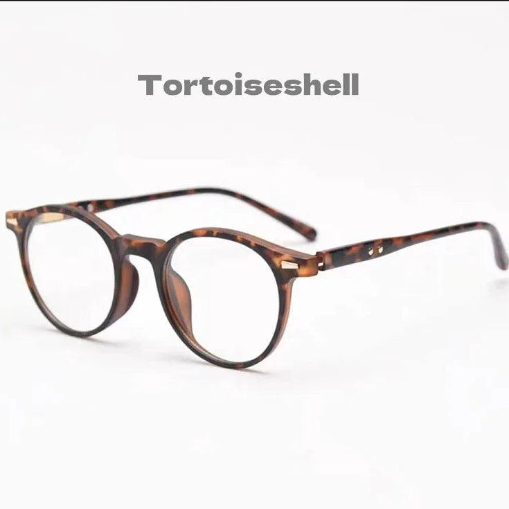 Retro Round Optical Eyeglass Frame - Ultra Light TR Unisex Prescription Glasses