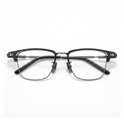 Wide Frame Titanium Retro Business Eyeglasses