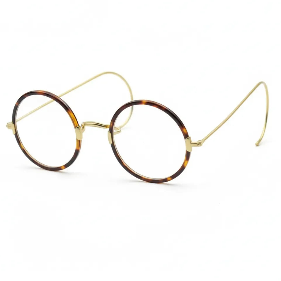 Retro Round Metal Glasses - Anti Blue Light Optical Frame