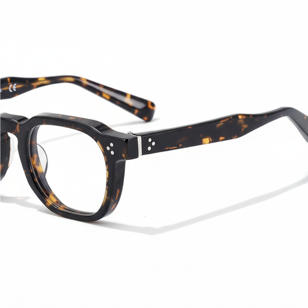 Retro-verdickte quadratische Vollrand-Acetat-Brillenfassungen für optische Brillen