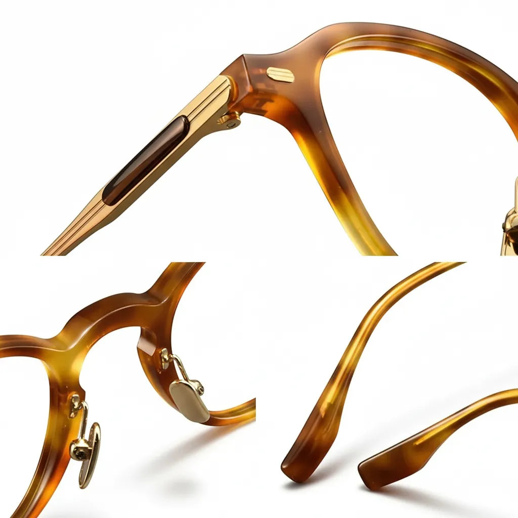 Round Pure Titanium Optical Glasses Frame BT55007