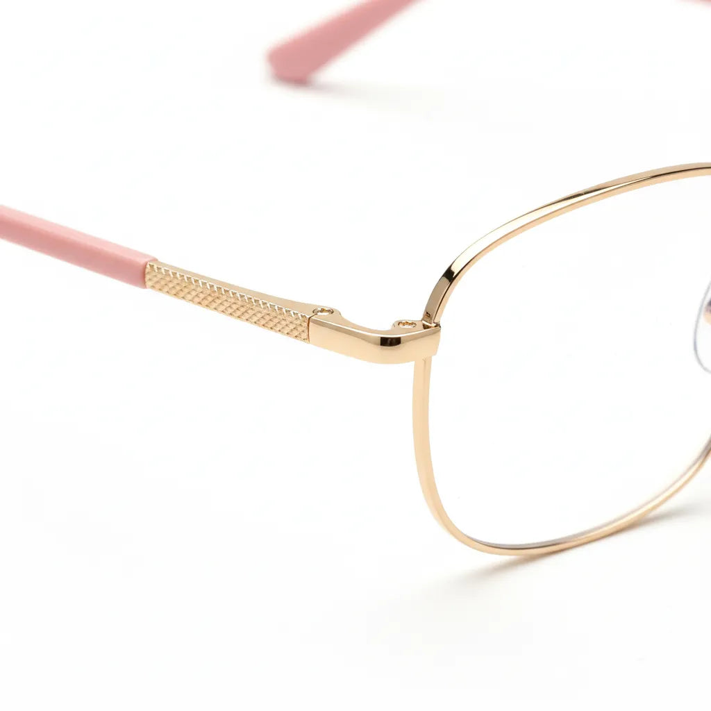 Polygonal Anti-Blue Light Eyeglasses for Women