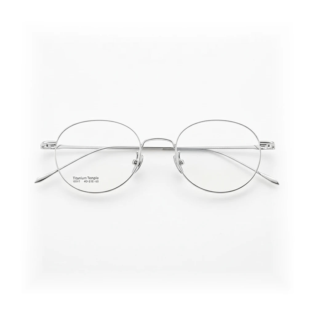 Round Titanium Eyeglass Frame - Ultra Light Optical Prescription Glasses