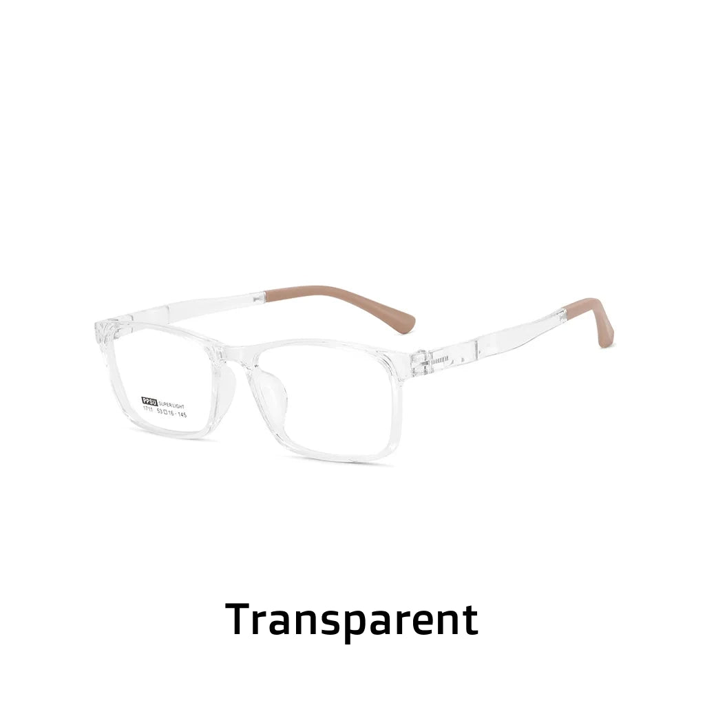Retro Square PPSU Optical Glasses Frame - Unisex Lightweight Prescription Eyewear