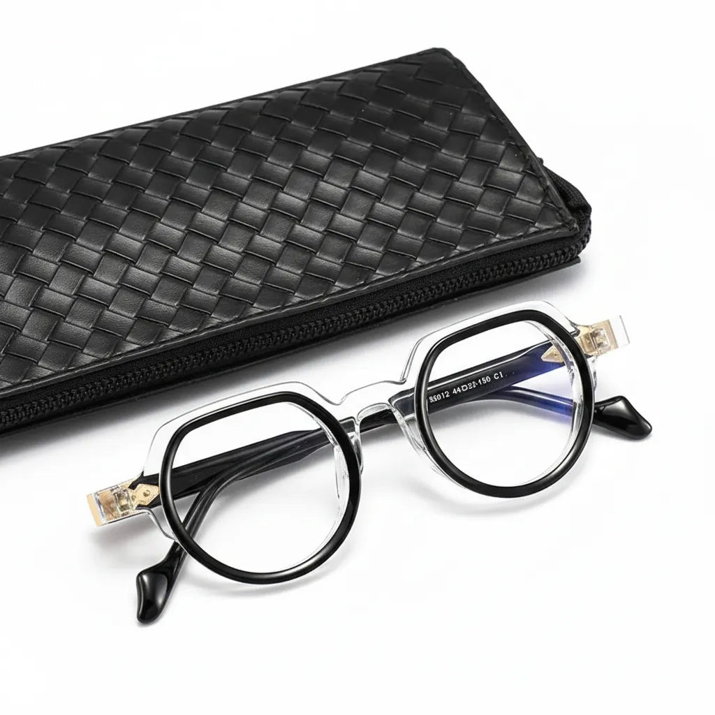 Retro Irregular Acetate Eyeglasses - Optical Prescription Frames