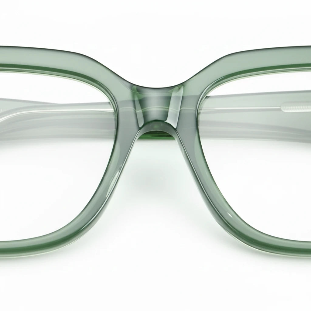 Retro Large Frame Unisex Eyeglasses - Model 88028