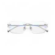 Pure Titanium Frameless Eyeglasses - Ultra Light Polygonal Optical Frames
