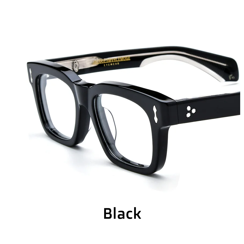 Acetate Vintage Square Optical Frames – Unisex Prescription Eyeglasses