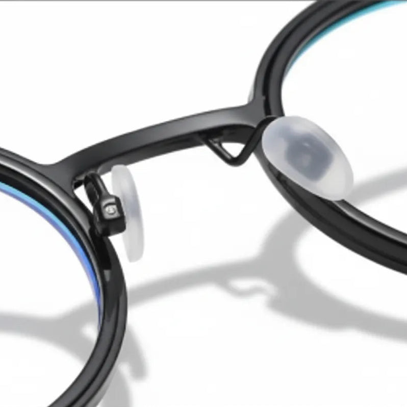 Retro Round Metal Glasses Frames - Blue Light Blocking Optical Prescription