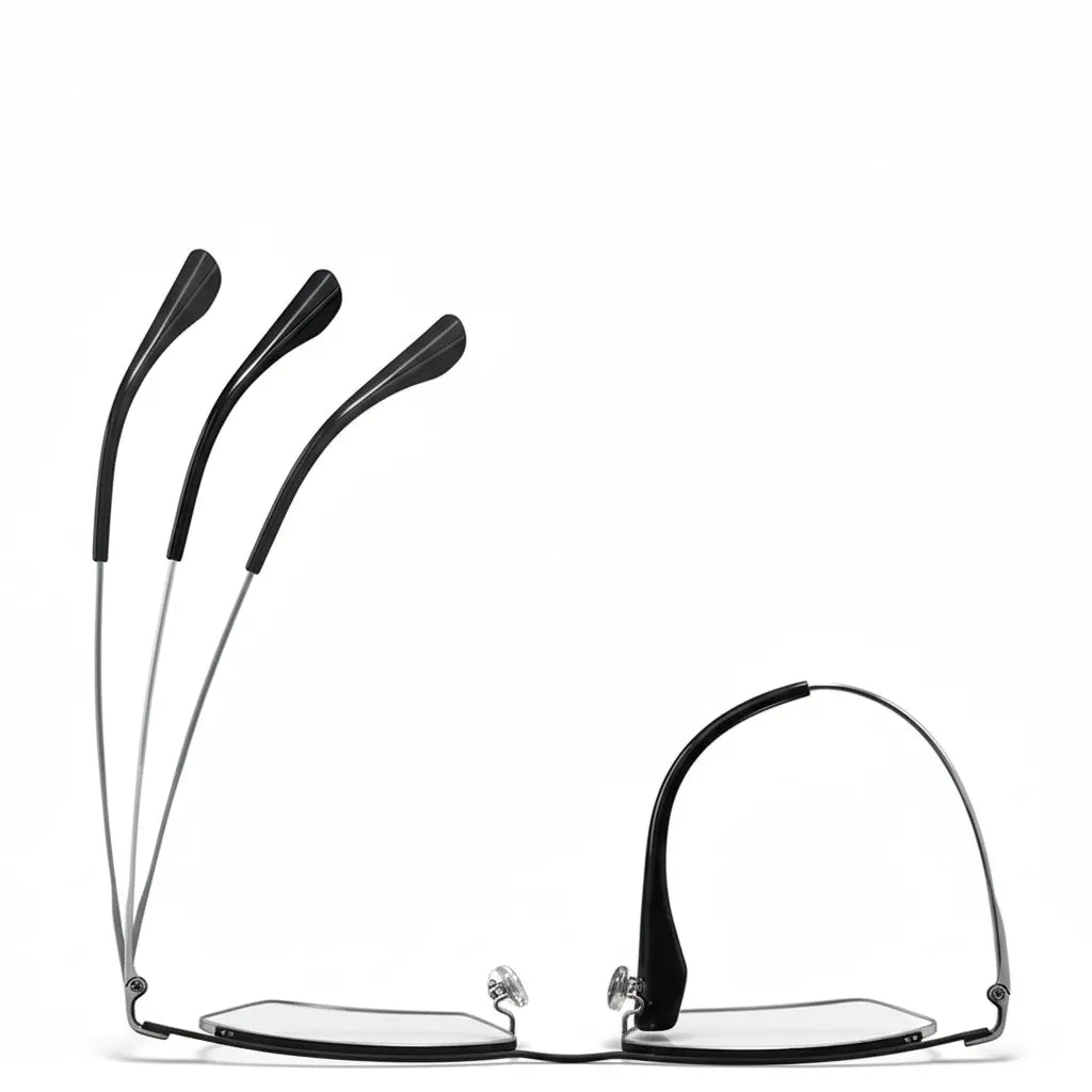 Lunettes de vue demi-cerclées en titane ultra-légères K2280