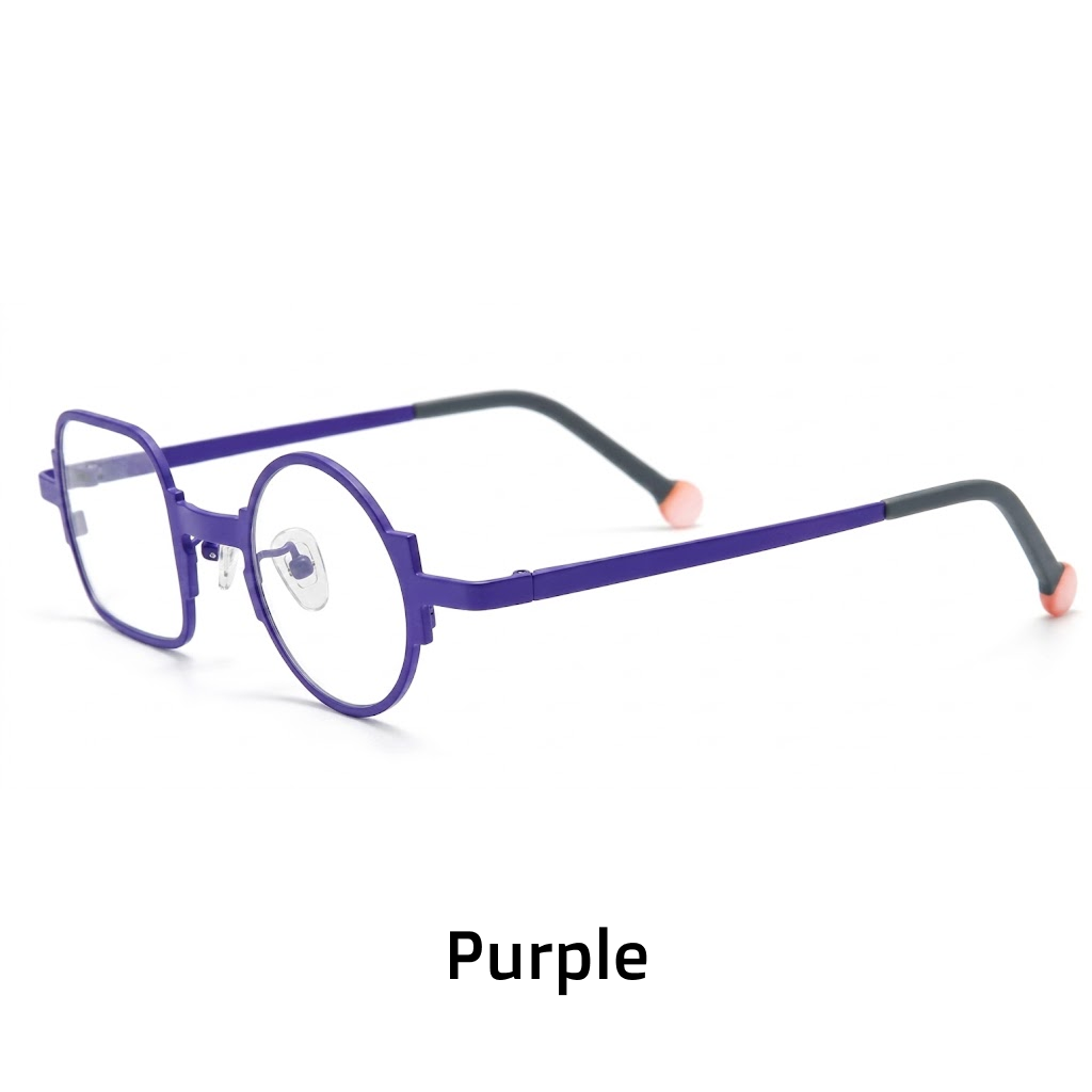 Titanium Round Optical Frames Colorful