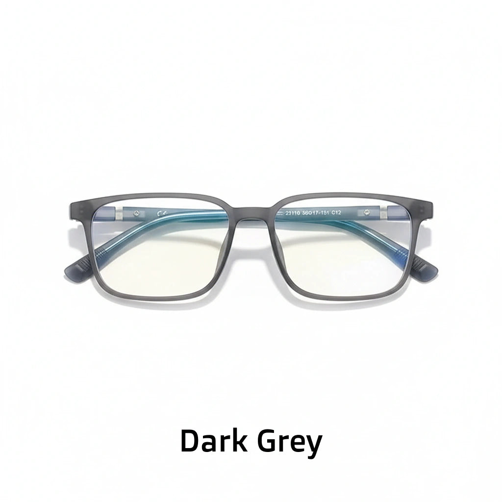 Retro Square TR90 Glasses Frame - Anti-Blue Light Optical Prescription