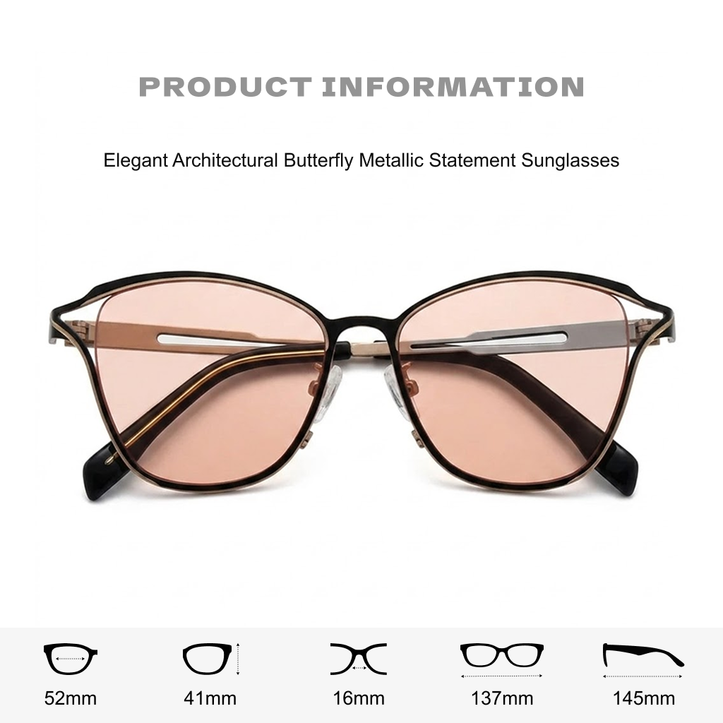 Cat-Eye Polarized Titanium Sunglasses