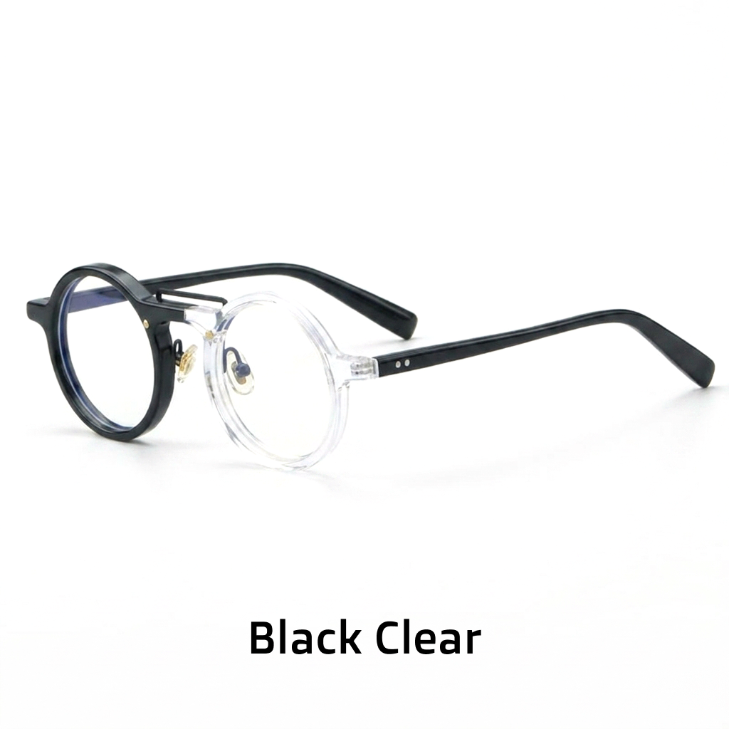 Round Acetate Optical Frames – Full Rim Prescription Glasses