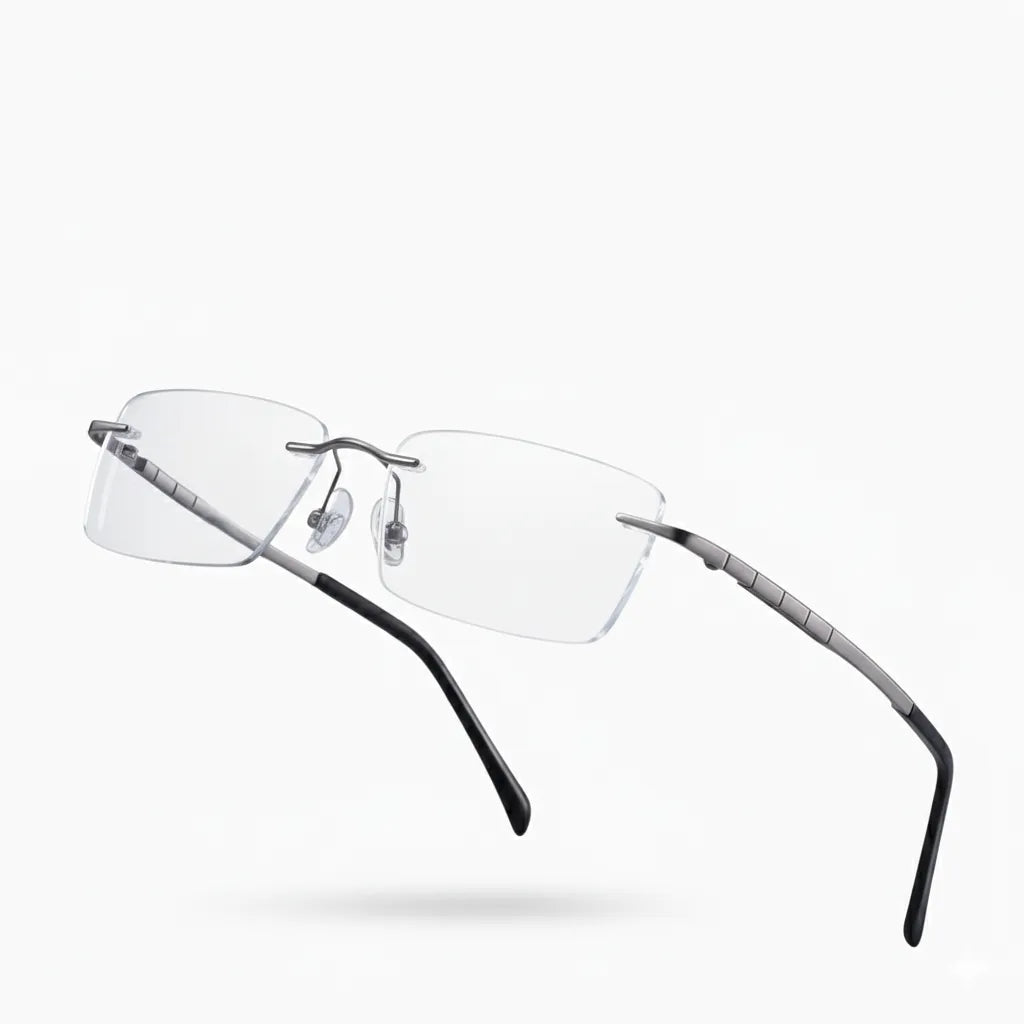 Ultraleichte rahmenlose optische Titanbrille