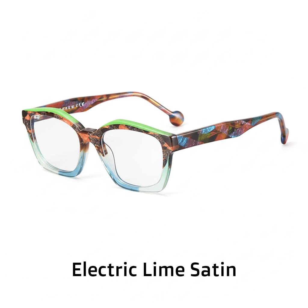 Frames de Ojo Óptico Retro Acetato – Cambio de Color Unisex