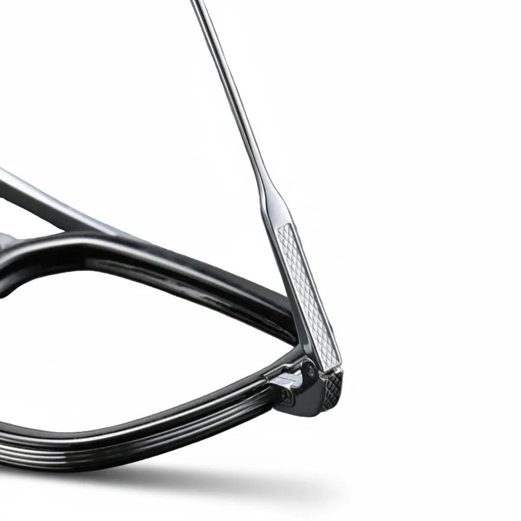 Retro Titanium Eyeglass Frame - Anti Blue Light Optical Prescription Glasses