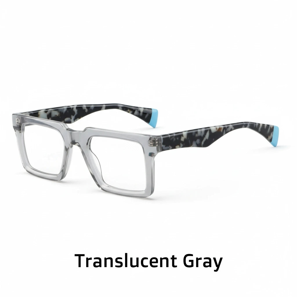 Retro Square Eyeglass Frame - Optical Prescription Glasses