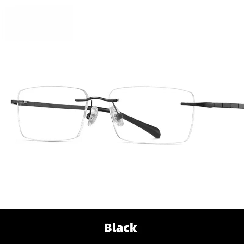 Ultraleichte rahmenlose optische Titanbrille