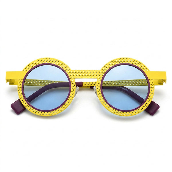 Round Polarized Sunglasses UV400 Titanium Frame