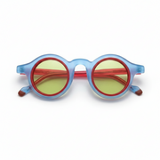 Round Frosted Polarized UV400 Acetate Sunglasses
