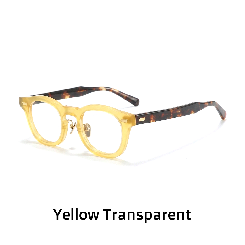 Acetate Optical Glasses Frame — Retro Square Full Rim