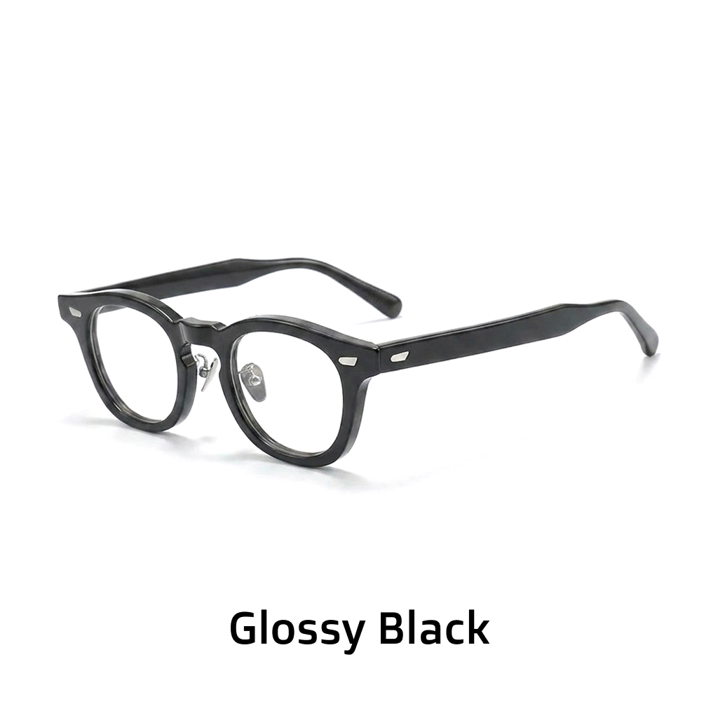 Acetate Optical Glasses Frame — Retro Square Full Rim