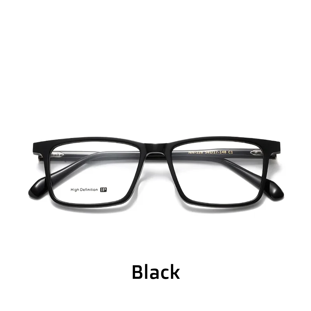 Optische Brille aus Acetat mit quadratischem Rahmen