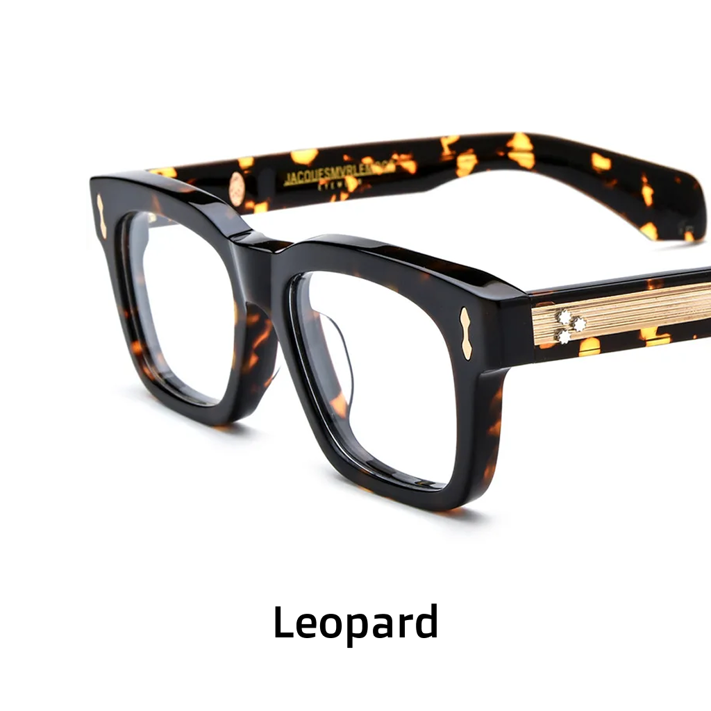 Acetate Vintage Square Optical Frames – Unisex Prescription Eyeglasses